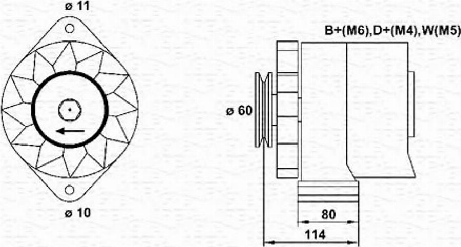 Magneti Marelli 943356248010 - Ģenerators autodraugiem.lv