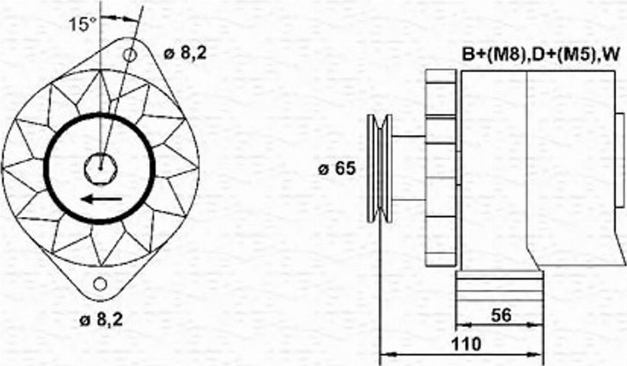 Magneti Marelli 943356257010 - Ģenerators autodraugiem.lv