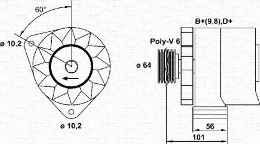 Magneti Marelli 943356206010 - Ģenerators autodraugiem.lv