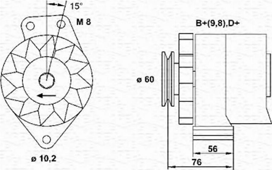 Magneti Marelli 943356217010 - Ģenerators autodraugiem.lv