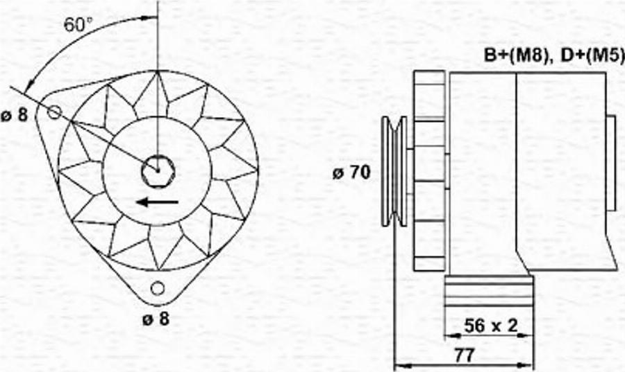 Magneti Marelli 943356749010 - Ģenerators autodraugiem.lv