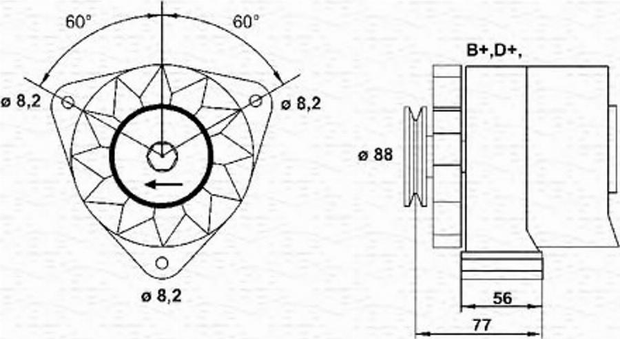 Magneti Marelli 943356734010 - Ģenerators autodraugiem.lv