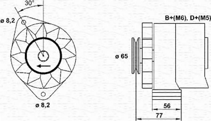 Magneti Marelli 943356728010 - Ģenerators autodraugiem.lv