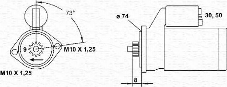 Magneti Marelli 943241049010 - Starteris autodraugiem.lv