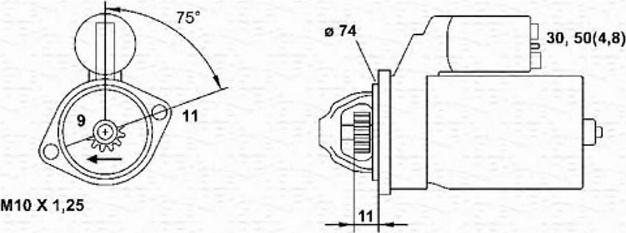 Magneti Marelli 943241051010 - Starteris autodraugiem.lv