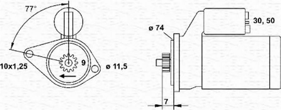 Magneti Marelli 943254003010 - Starteris autodraugiem.lv