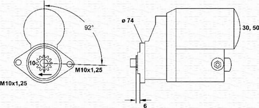 Magneti Marelli 943254078010 - Starteris autodraugiem.lv