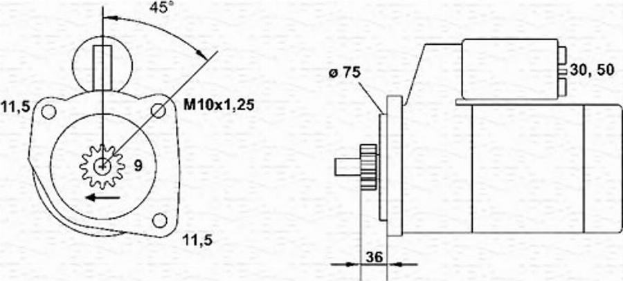 Magneti Marelli 943251908010 - Starteris autodraugiem.lv