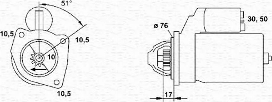 Magneti Marelli 943251458010 - Starteris autodraugiem.lv