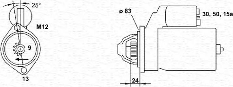 Magneti Marelli 943251486010 - Starteris autodraugiem.lv