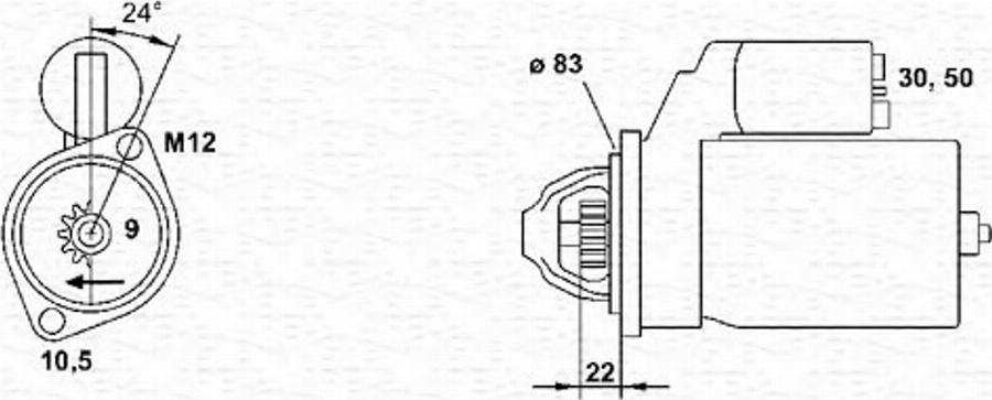 Magneti Marelli 943251438010 - Starteris autodraugiem.lv