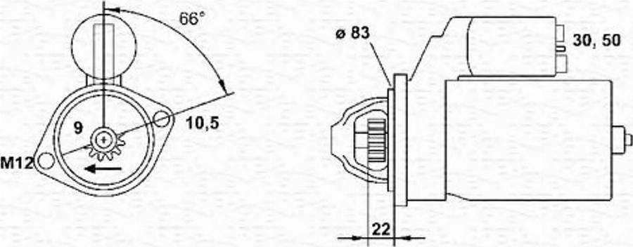 Magneti Marelli 943251644010 - Starteris autodraugiem.lv