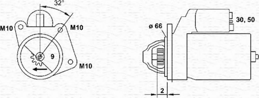 Magneti Marelli 943253144010 - Starteris autodraugiem.lv