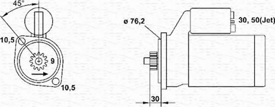 Magneti Marelli 943253156010 - Starteris autodraugiem.lv