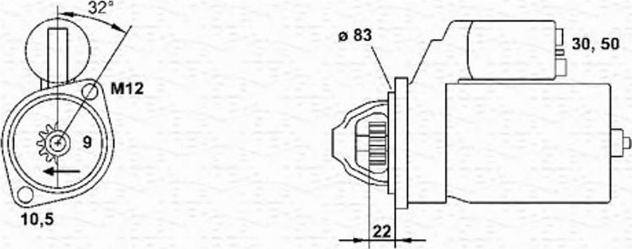 Magneti Marelli 943253114010 - Starteris autodraugiem.lv