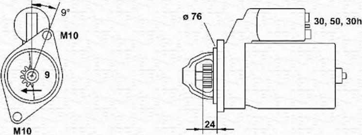 Magneti Marelli 943253133010 - Starteris autodraugiem.lv