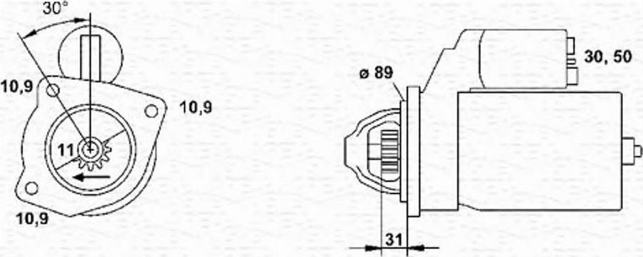 Magneti Marelli 943 25 224 901 0 - Starteris autodraugiem.lv