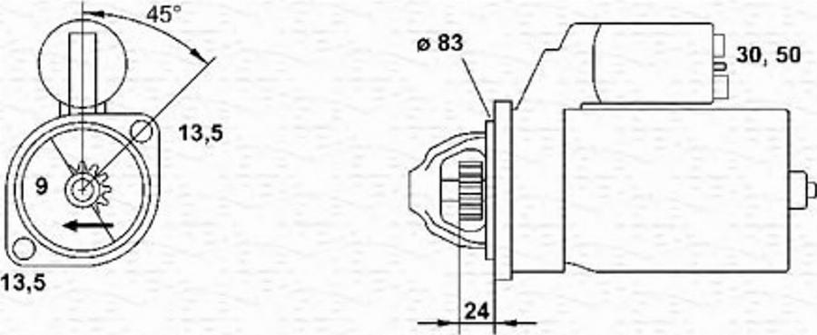 Magneti Marelli 943252281010 - Starteris autodraugiem.lv