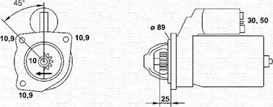 Magneti Marelli 943252274010 - Starteris autodraugiem.lv