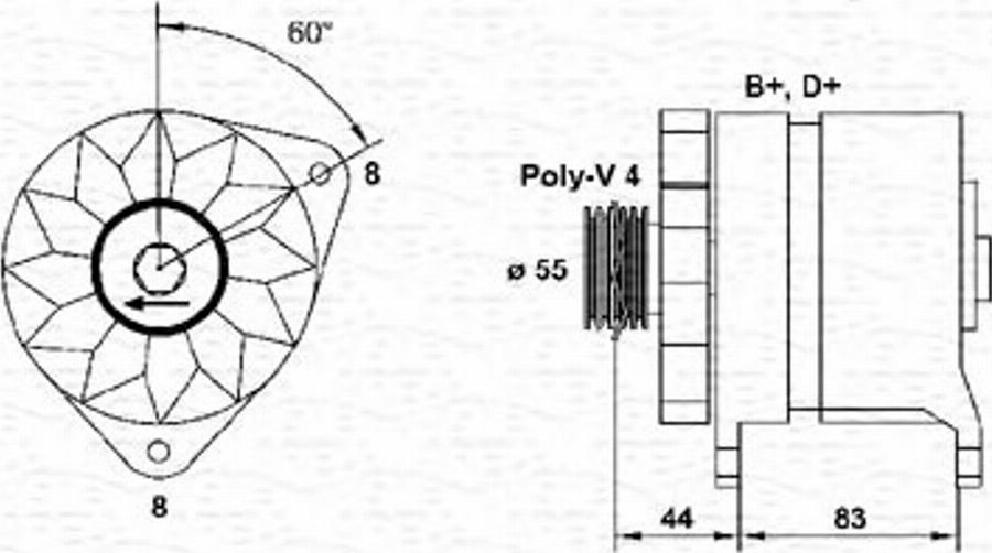 Magneti Marelli 054022646010 - Ģenerators autodraugiem.lv