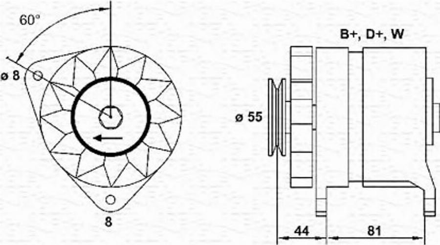 Magneti Marelli 054022656010 - Ģenerators autodraugiem.lv