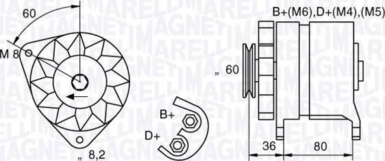 Magneti Marelli 054022604010 - Ģenerators autodraugiem.lv