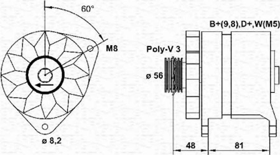 Magneti Marelli 054022626010 - Ģenerators autodraugiem.lv