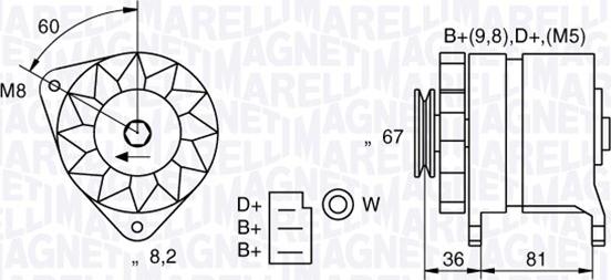 Magneti Marelli 054022384010 - Ģenerators autodraugiem.lv