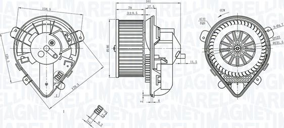 Magneti Marelli 069412403010 - Salona ventilators autodraugiem.lv