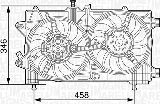 Magneti Marelli 069422447010 - Ventilators, Motora dzesēšanas sistēma autodraugiem.lv