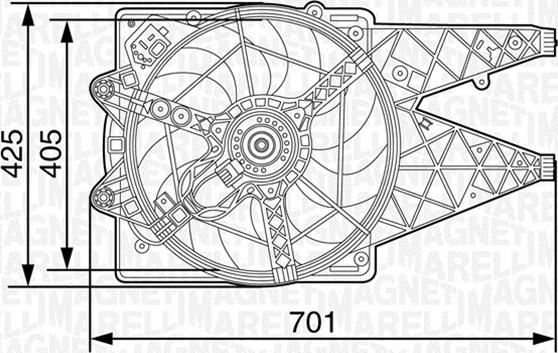 Magneti Marelli 069422454010 - Ventilators, Motora dzesēšanas sistēma autodraugiem.lv