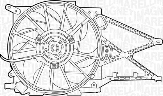 Magneti Marelli 069422433010 - Ventilators, Motora dzesēšanas sistēma autodraugiem.lv