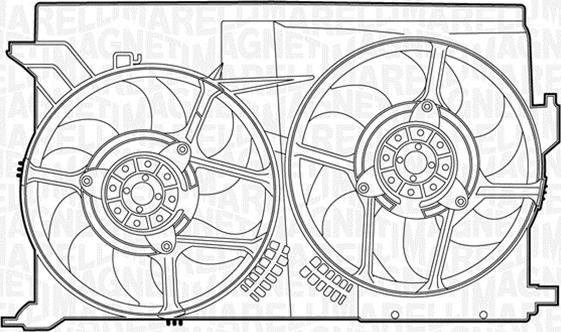 Magneti Marelli 069422432010 - Ventilators, Motora dzesēšanas sistēma autodraugiem.lv