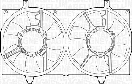 Magneti Marelli 069422421010 - Ventilators, Motora dzesēšanas sistēma autodraugiem.lv