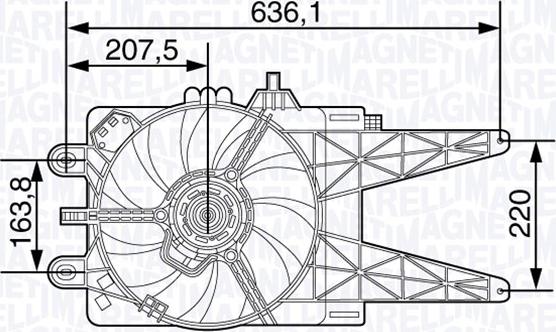 Magneti Marelli 069422479010 - Ventilators, Motora dzesēšanas sistēma autodraugiem.lv