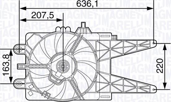 Magneti Marelli 069422478010 - Ventilators, Motora dzesēšanas sistēma autodraugiem.lv