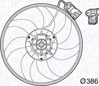 Magneti Marelli 069422569010 - Ventilators, Motora dzesēšanas sistēma autodraugiem.lv