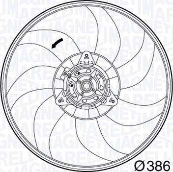 Magneti Marelli 069422564010 - Ventilators, Motora dzesēšanas sistēma autodraugiem.lv