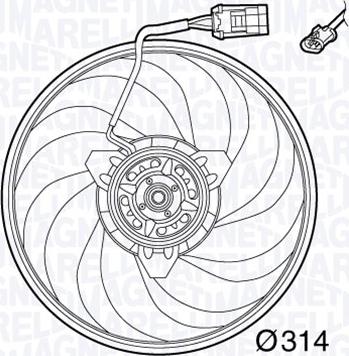 Magneti Marelli 069422565010 - Ventilators, Motora dzesēšanas sistēma autodraugiem.lv