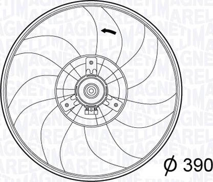 Magneti Marelli 069422567010 - Ventilators, Motora dzesēšanas sistēma autodraugiem.lv