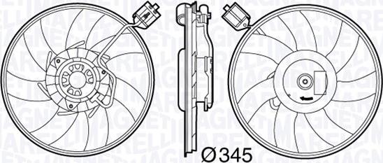 Magneti Marelli 069422586010 - Ventilators, Motora dzesēšanas sistēma autodraugiem.lv