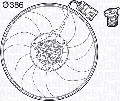 Magneti Marelli 069422570010 - Ventilators, Motora dzesēšanas sistēma autodraugiem.lv