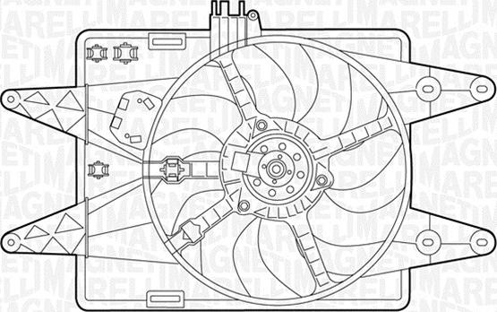 Magneti Marelli 069422040010 - Ventilators, Motora dzesēšanas sistēma autodraugiem.lv