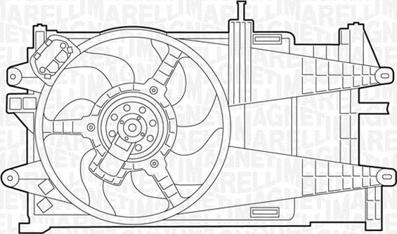 Magneti Marelli 069422022010 - Ventilators, Motora dzesēšanas sistēma autodraugiem.lv