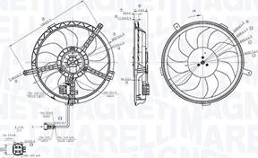 Magneti Marelli 069422850010 - Ventilators, Motora dzesēšanas sistēma autodraugiem.lv