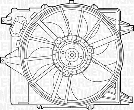 Magneti Marelli 069422345010 - Ventilators, Motora dzesēšanas sistēma autodraugiem.lv