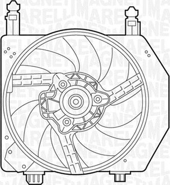 Magneti Marelli 069422305010 - Ventilators, Motora dzesēšanas sistēma autodraugiem.lv