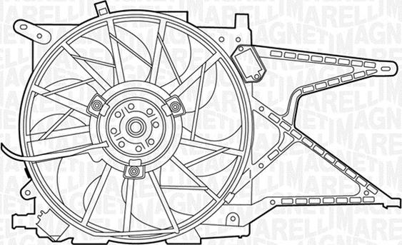 Magneti Marelli 069422334010 - Ventilators, Motora dzesēšanas sistēma autodraugiem.lv