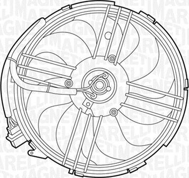 Magneti Marelli 069422264010 - Ventilators, Motora dzesēšanas sistēma autodraugiem.lv