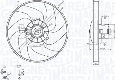 Magneti Marelli 069422756010 - Ventilators, Motora dzesēšanas sistēma autodraugiem.lv